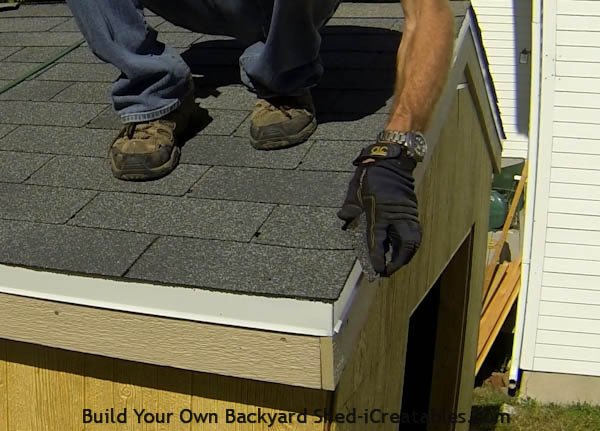 How to install asphalt shingles rubbing ends of cut shingles